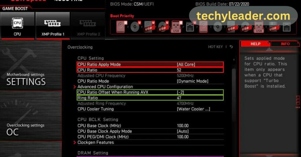 Introducing CPU Ratio Offset