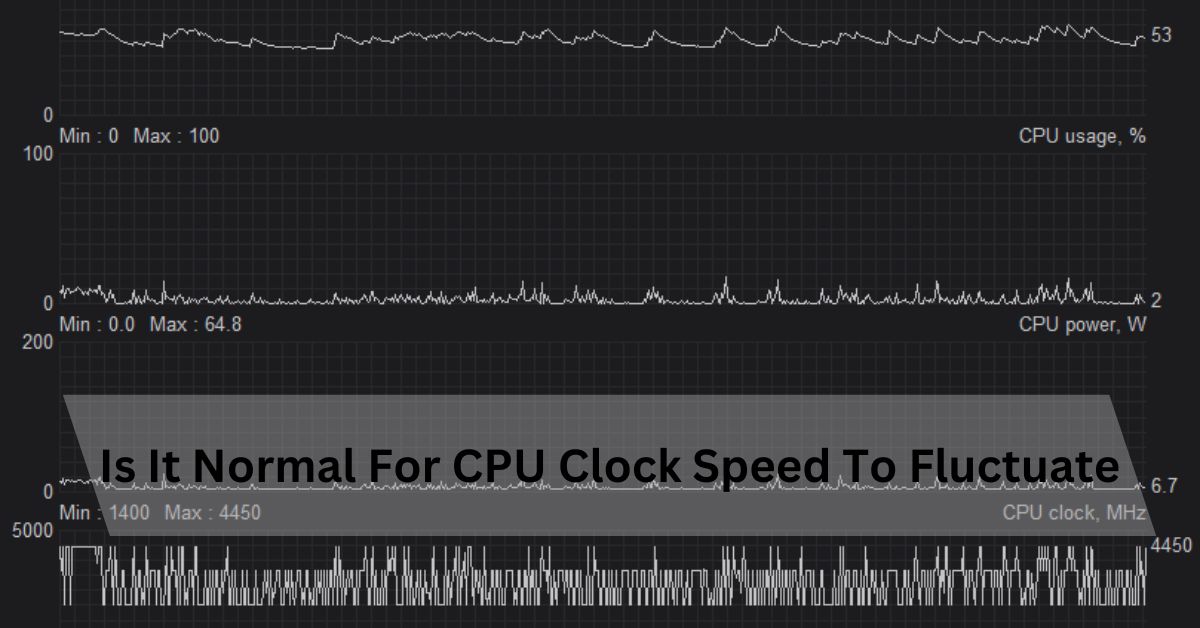 Is It Normal For CPU Clock Speed To Fluctuate